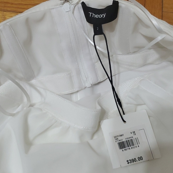 ☀️Theory off the shoulder cotton poplin top- NWT - Picture 10 of 11